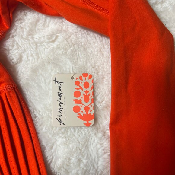 FP Movement Free People Flame Red Zip-Up Hoodie Jacket – Women's XS NWT - Picture 5 of 9